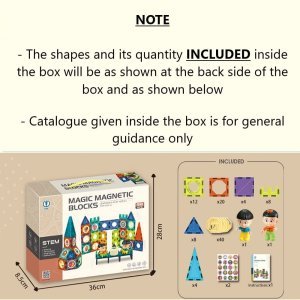42 Pcs 3D Magneti Blocks Educational for kids