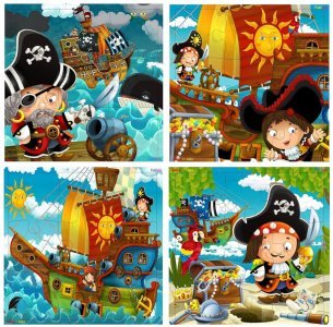 ( 6 Pakets ) Jigsaw Puzzles for Kids 18 different design puzzles set