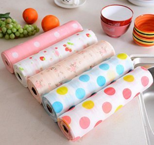 Waterproof Non-Slip Paper Kitchen Cupboard Printed Roll Mat (30 * 300cm)