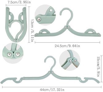 (12pcs) Folding Clothes Hangers