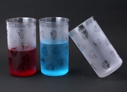 Crystal Cut Plastic Unbreakable Water Glasses, Set of 6 Transparent Long Glass Highball Glasses