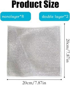 Multipurpose Dishwashing Non-Scratch Cleaning Cloth for Kitchen