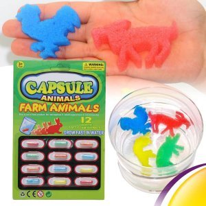 Different Shape Magic Foam Mix Animal Capsules Creatures Grow in Water Soft Perfect Activity for Kids