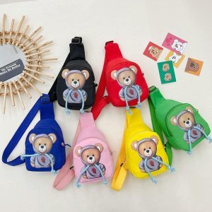 Cartoon Print Colourful Crossbody Sling Bags for Kids