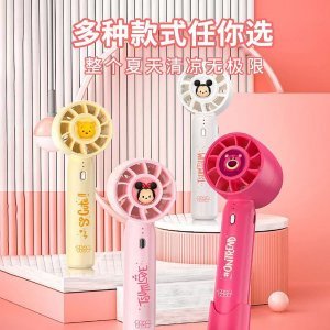 2 in 1 Disney Handheld Fan | Cool Air | With stand and phone holder | Mini Fan, USB Rechargeable