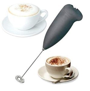 HONGXIZ Electric Wireless Portable Handheld Foam Maker Hand Blender Milk Wand Mixer Frother for Coffee, Juice, Cafe Latte, Espresso, Cappuccino, Lassi
