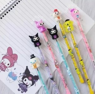 (12pcs)Dhakka Pencil For Kids Cartoon