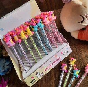 (12pcs)Dhakka Pencil For Kids Cartoon