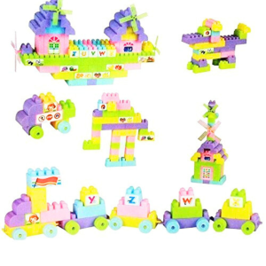 Blocks For Kids,, Bag Packing, Best Gift Toy, Multicolor Set Of 47 Pcs