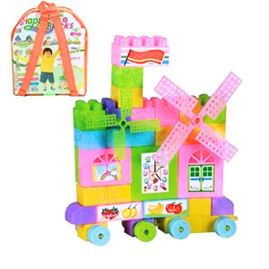 Blocks For Kids,, Bag Packing, Best Gift Toy, Multicolor Set Of 47 Pcs